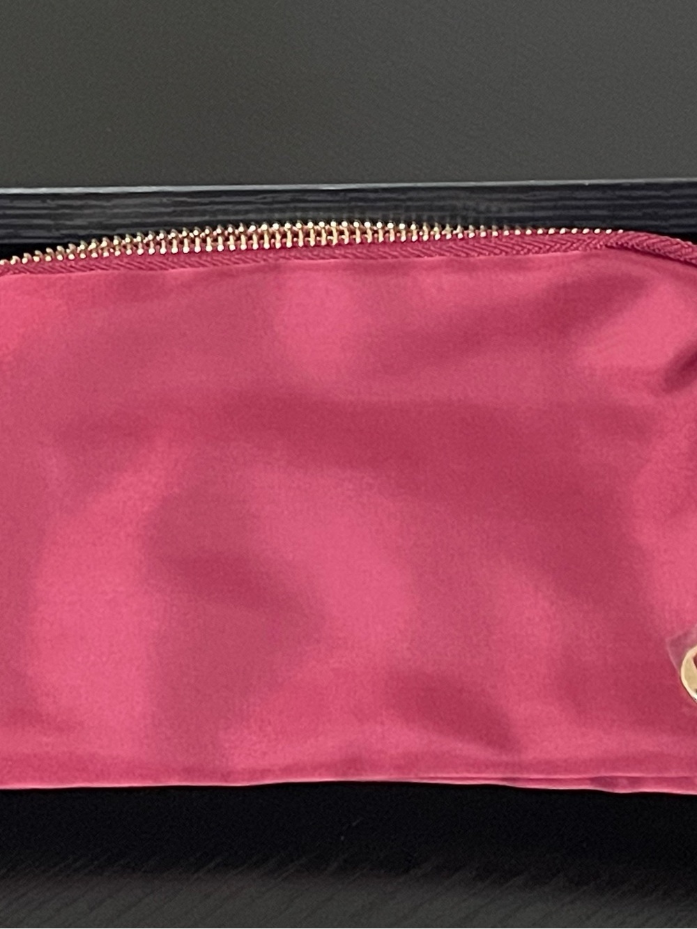 Women’s Velvet Colored Zip Pouch Bag